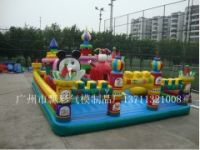 广东充气城堡儿童蹦床模型玩具制作充气水池游泳池财源滚滚