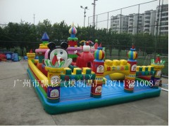 深圳充气生日玩具定做充气蹦蹦床充气淘气堡充气趣味器材