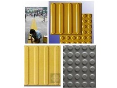 400*400*8塑胶导盲砖，橡胶盲道砖