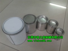 圆形100ml液体小铁罐,100毫升胶水铁罐