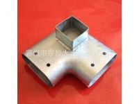 鋅鋼護(hù)欄配件  陽臺護(hù)欄面管連接件  平板彎三通