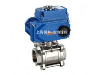電動螺紋三片式球閥