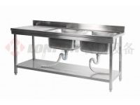 帶坡洗刷水池系列: 簡(jiǎn)易雙星帶臺(tái)水池