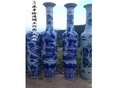 供应3米清明上河图陶瓷大花瓶 手绘青花陶瓷大花瓶