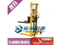 500kg龍升手搖推高車現(xiàn)貨【化工用手動液壓推高車】臨沂