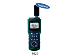 温湿度计,风速仪,噪音计,照度计,风级六合一检测仪，F625