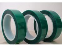 深圳厂家 PET绿色高温喷涂胶带（PCB保护、耐高温）