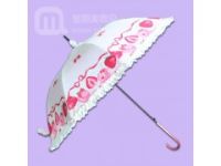 【广州雨伞厂】订造草莓花边伞│公主花边伞│蛋糕公司礼品伞雨伞