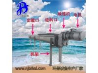 無軸旋轉輸送機 污水處理工業(yè)固體半流體物料輸送機