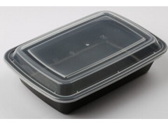 美式餐盒850ml一次性塑料便当饭盒