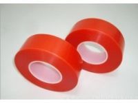 紅膜PET雙面膠帶 PET紅色雙面膠帶