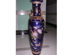 黄瓷大花瓶、西安青瓷大花瓶、富贵红瓷花瓶销售