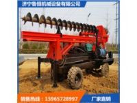 270度旋轉(zhuǎn)輪式打樁機(jī)輪式打樁機(jī) 長螺旋工程鉆機(jī)