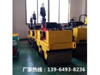 手扶雙棍軋道機雙輪雙震動手扶小型壓路機30公分輕松壓實振動碾