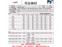 1.4449德國(guó)標(biāo)準(zhǔn)化學(xué)成分1.4449是什么材料